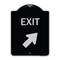 Signmission Exit Exit with Right Arrow Heavy-Gauge Aluminum Architectural Sign, 24" H, 18" L, BS-1824-24031 A-DES-BS-1824-24031 - alternate 1